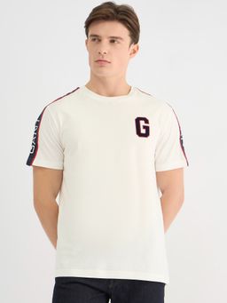 GANT - Men White Pure Cotton T-Shirt