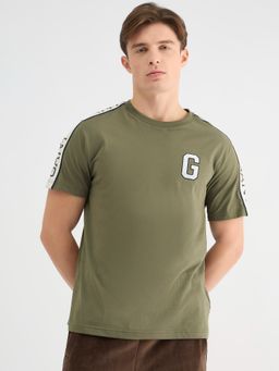 GANT - Men Green Pure Cotton T-Shirt