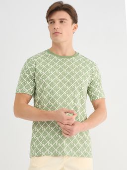 GANT - Men Green Pure Cotton T-Shirt