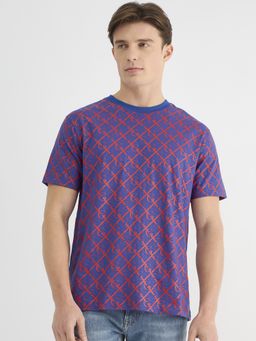 GANT - Men Blue Pure Cotton T-Shirt