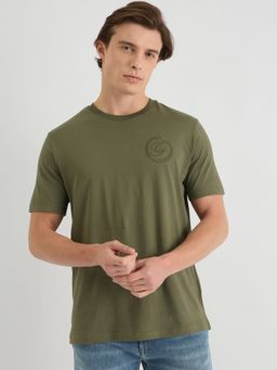 GANT - Men Green Pure Cotton T-Shirt