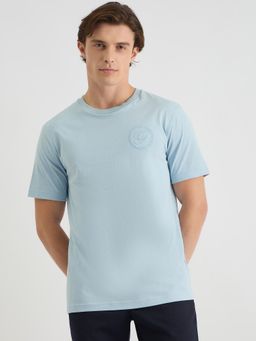 GANT - Men Blue Pure Cotton T-Shirt