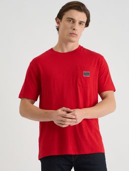 GANT - Men Red Pure Cotton T-Shirt