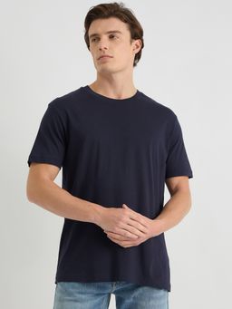 GANT - Men Blue Pure Cotton T-Shirt