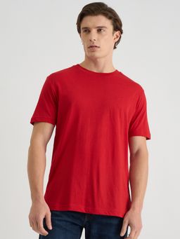 GANT - Men Red Pure Cotton T-Shirt