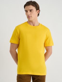 GANT - Men Yellow Pure Cotton T-Shirt