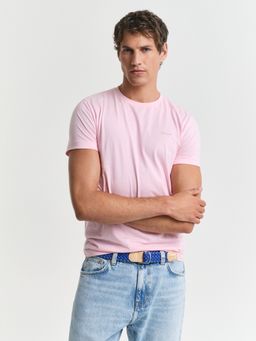 GANT - Men Pink Pure Cotton T-Shirt