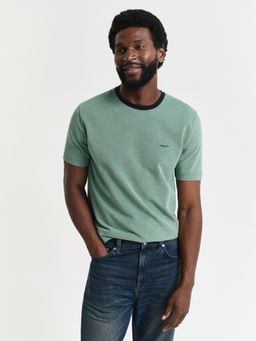 GANT - Men Green Pure Cotton T-Shirt