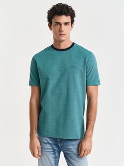 GANT - Men Teal Pure Cotton T-Shirt