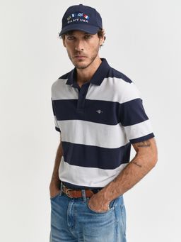 GANT - Men Blue Organic Cotton Polo T-Shirt