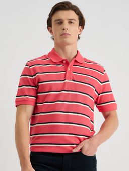GANT - Men Peach Organic Cotton Polo T-Shirt