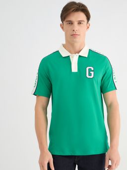 GANT - Men Green Pure Cotton Polo T-Shirt