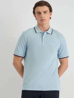 GANT - Men Blue Pure Cotton Polo T-Shirt