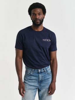 GANT - Men Blue Organic Cotton T-Shirt