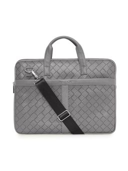Nautica - Grey PU Laptop Bag with Detachable Strap