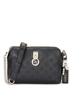 Guess - Black Printed Sling Bag