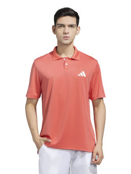 adidas - Poly Men Red Training Polo T-Shirt