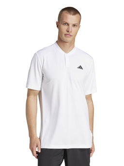 adidas - Club Henley Men White Tennis T-Shirt