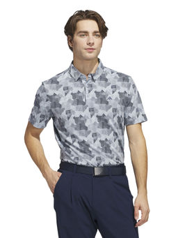 adidas - Go-To Prt Men Blue Golf Polo T-Shirt