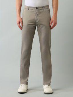 Arrow Sports - Sport Solid Beige Polyester Casual Trouser