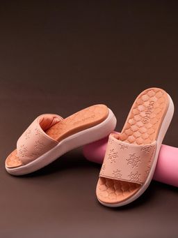 Campus - Peach Women Casual Sliders