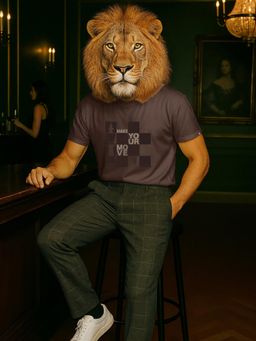 Bewakoof - Party Animal by Bewakoof Men's Coffee Brown Make Your Move Graphic Printed T-shirt