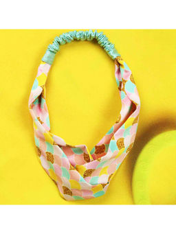 Tossido - Pastel Hues Soft Satin Criss-Cross Top Headband