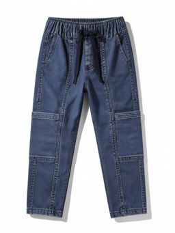 Lil Lollipop - Blue Straight Solid Jeans