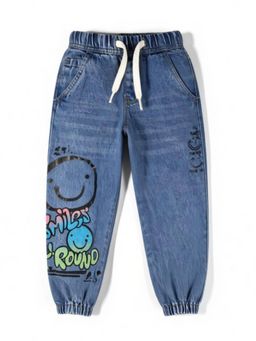 Lil Lollipop - Blue Straight Solid Jeans