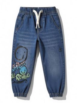 Lil Lollipop - Blue Straight Solid Jeans
