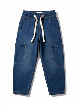 Lil Lollipop - Blue Straight Solid Jeans