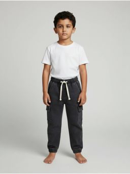 Lil Lollipop - Black Straight Solid Jeans