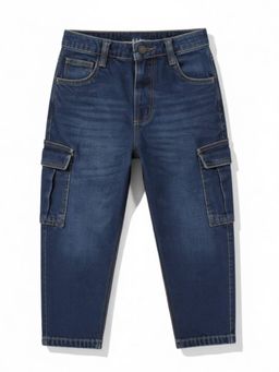 Lil Lollipop - Blue Straight Solid Jeans