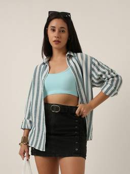 BLNK - Blue Vertical Stripes Shirt