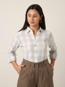 BLNK - Grey Checks Casual Shirt