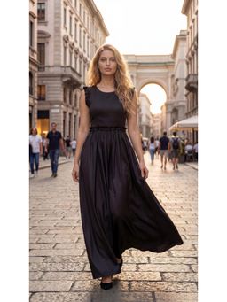 Loveprasha - Black Ruffled Maxi Dress