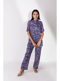 etre comfortwear - Navy Blue Orion Glamorous Co-Ord Set