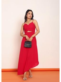 Loveprasha - Pleated Waist Cut Maxi Dresss