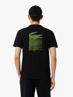 Lacoste - Sport Printed Ultra Dry T-Shirt- Black
