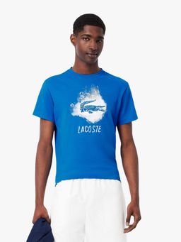 Lacoste - Ultra Dry Graphic Sport T-Shirt- Blue