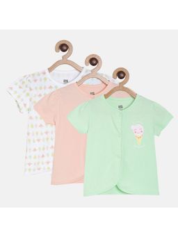 MINI KLUB - Baby Girls Multi Front Open Vest (Set of 3)