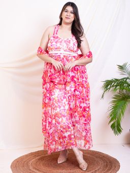 Deebaco - Multi Colour Printed Indo Western Co-Ord Set