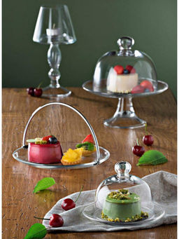 Vidivi - Lead Free Glass Banquet Marco Dome 27.5 Cm Microwave & Oven Safe Made In Poland