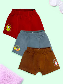 KiddoPanti - Boys Solid Boxer (Pack of 3)