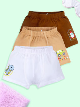 KiddoPanti - Boys Solid Boxer (Pack of 3)