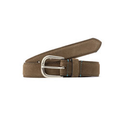 Rare Rabbit - Suedo Primary Brown Leather Belts