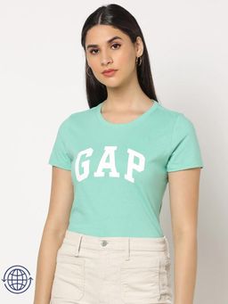 GAP - Womens Green Classic Crew Neck T-Shirt