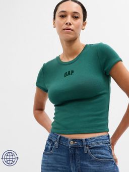 GAP - Womens Green Cropped T-Shirt