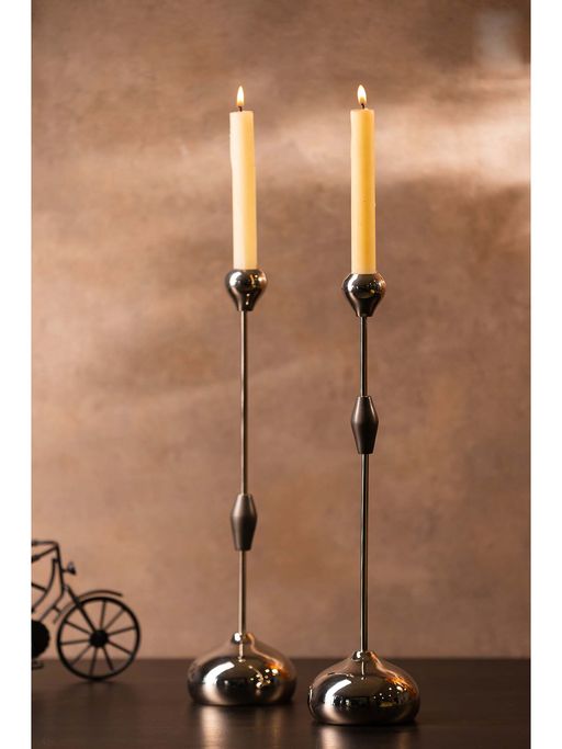 SG Home Gold Metal Up And Down Candle Holder