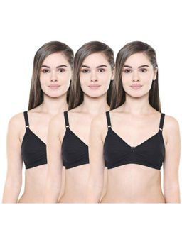Bodycare - Pack of 3 Premium Perfect Coverage Bra In Black Colour